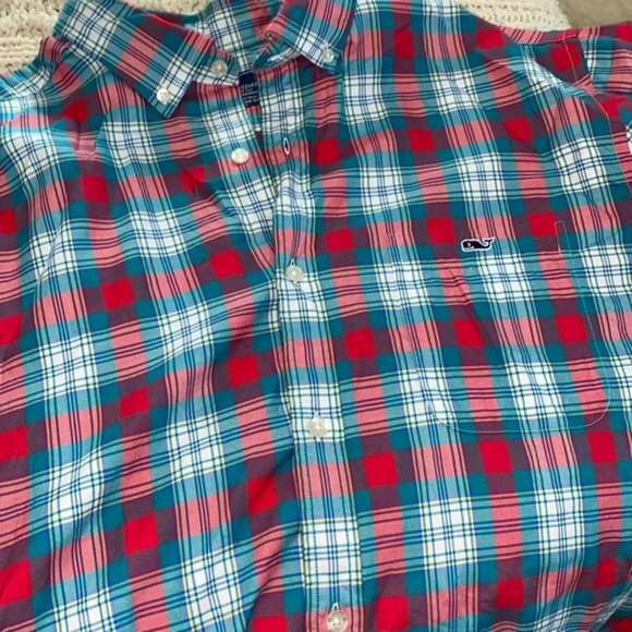Vineyard Vines plaid button down shirt size XLarge - Picture 5 of 9